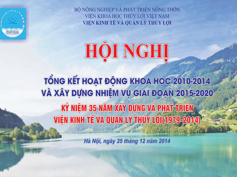 Hội nghị tổng kết hoạt động khoa học 2010 - 2014